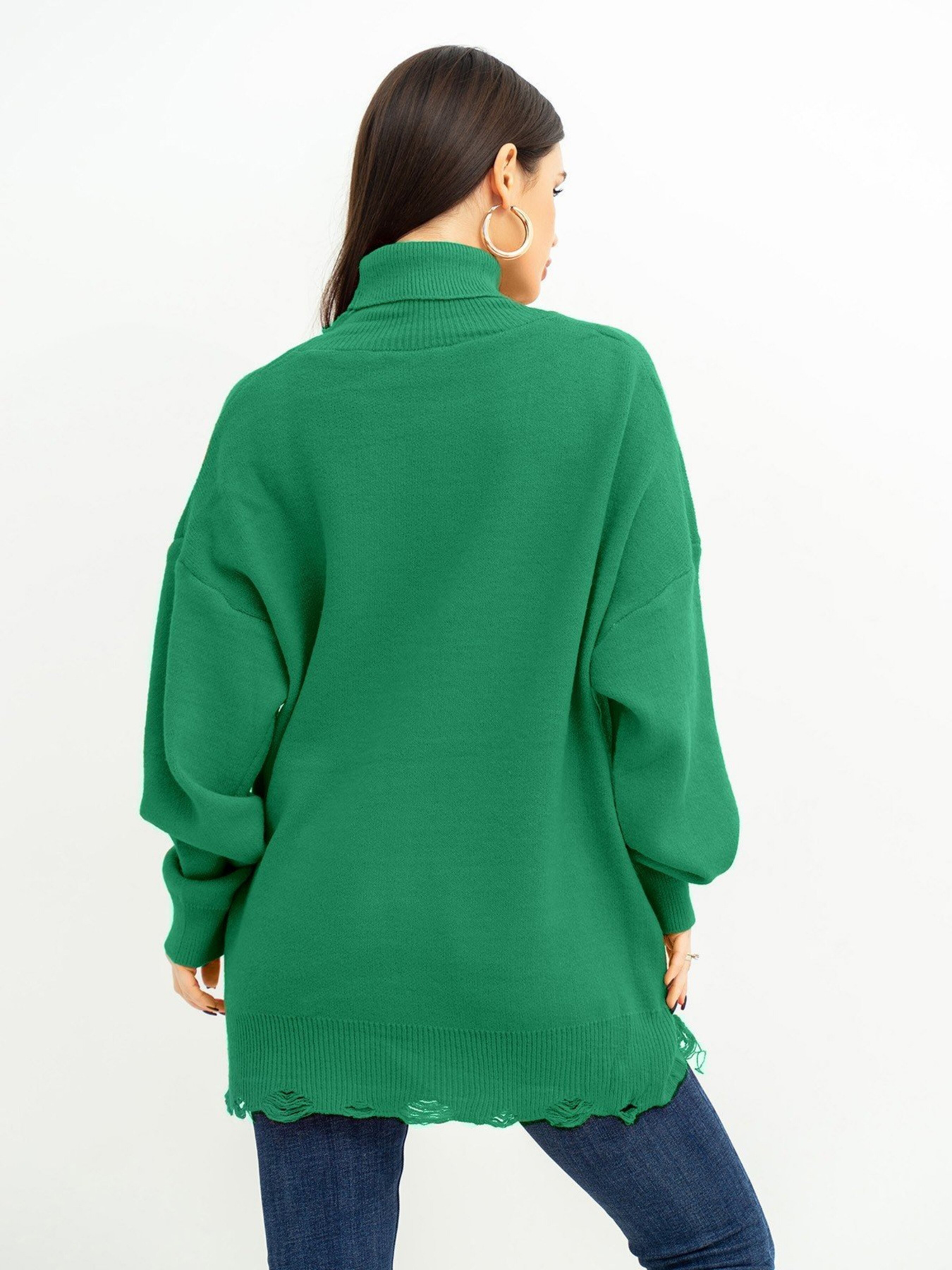 Свитер ISSA Plus модель WN20-394_green Фото