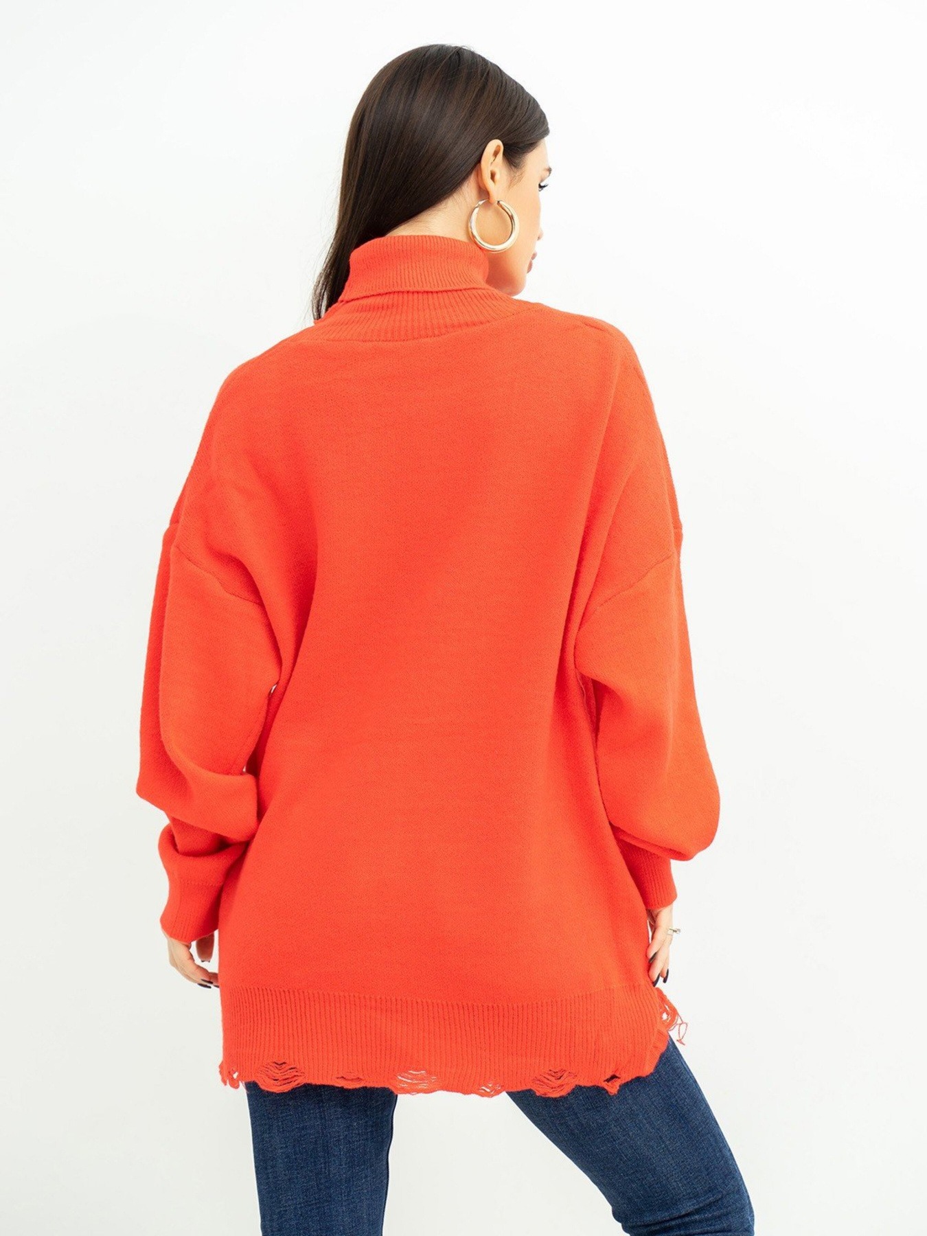 Свитер ISSA Plus модель WN20-394_orange Фото