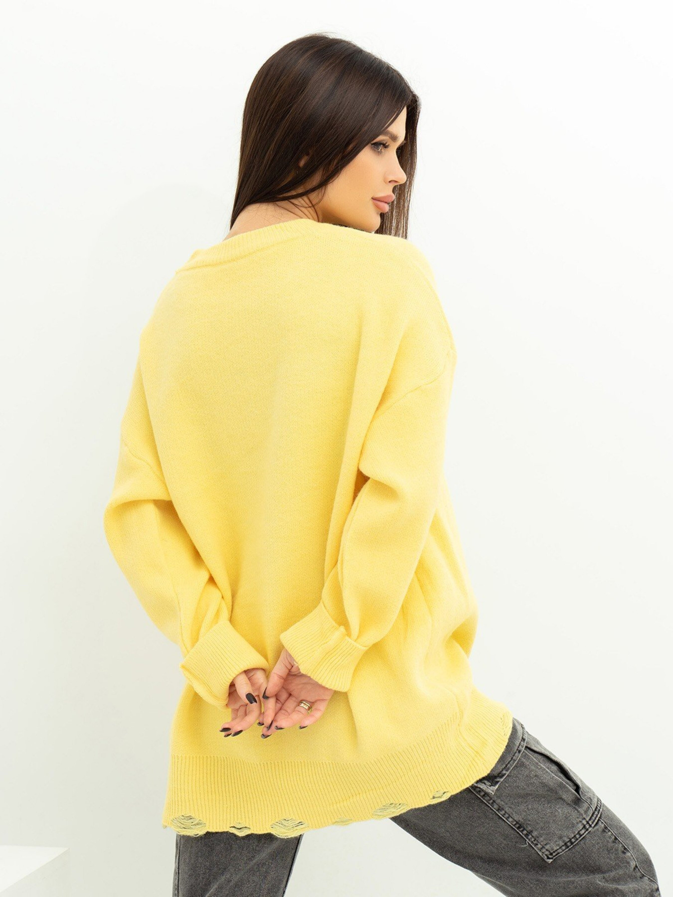 Светр ISSA Plus модель WN20-395_yellow Фото