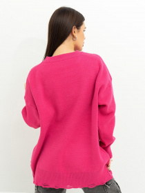 Свитер ISSA Plus модель WN20-395_raspberry Фото