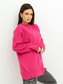 Свитер ISSA Plus модель WN20-395_raspberry Фото