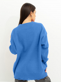 Свитер ISSA Plus модель WN20-395_blue Фото