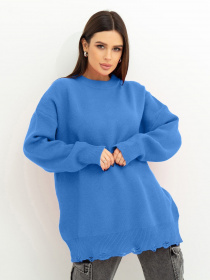 Светр ISSA Plus модель WN20-395_blue Светр ISSA Plus модель WN20-395_blue Фото