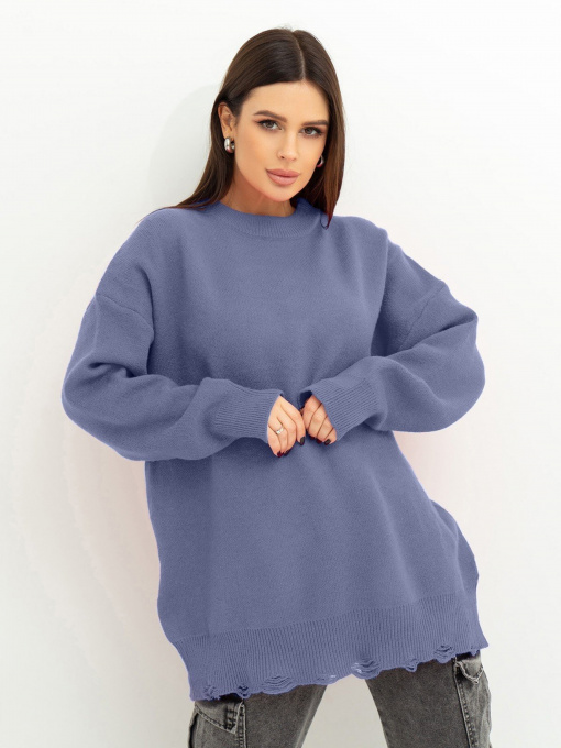 Свитер ISSA Plus модель WN20-395_lilac Фото