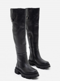 Ботфорти ISSA Plus модель OB2-156_black Ботфорти ISSA Plus модель OB2-156_black Фото