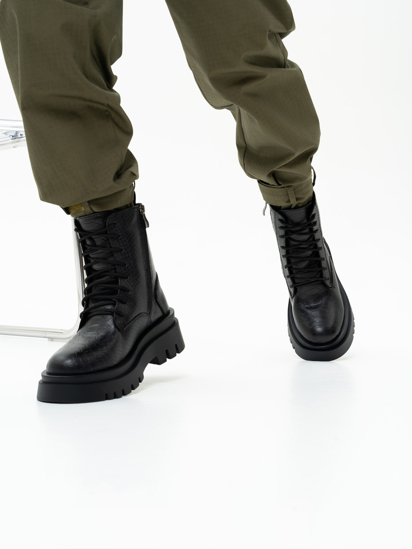 Черевики ISSA Plus модель OB2-157_black Фото