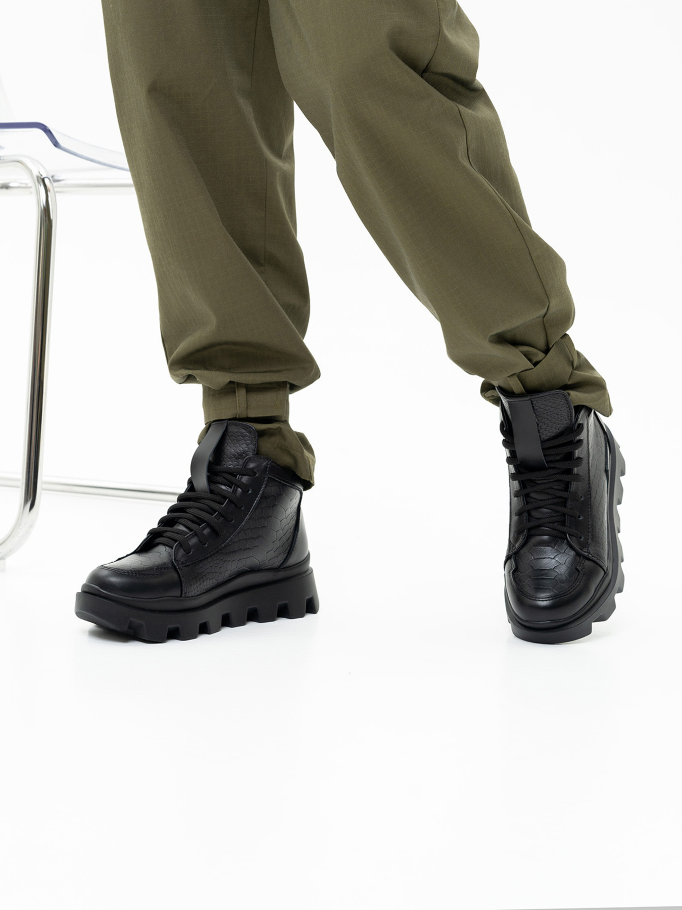 Черевики ISSA Plus модель OB2-159_black Фото