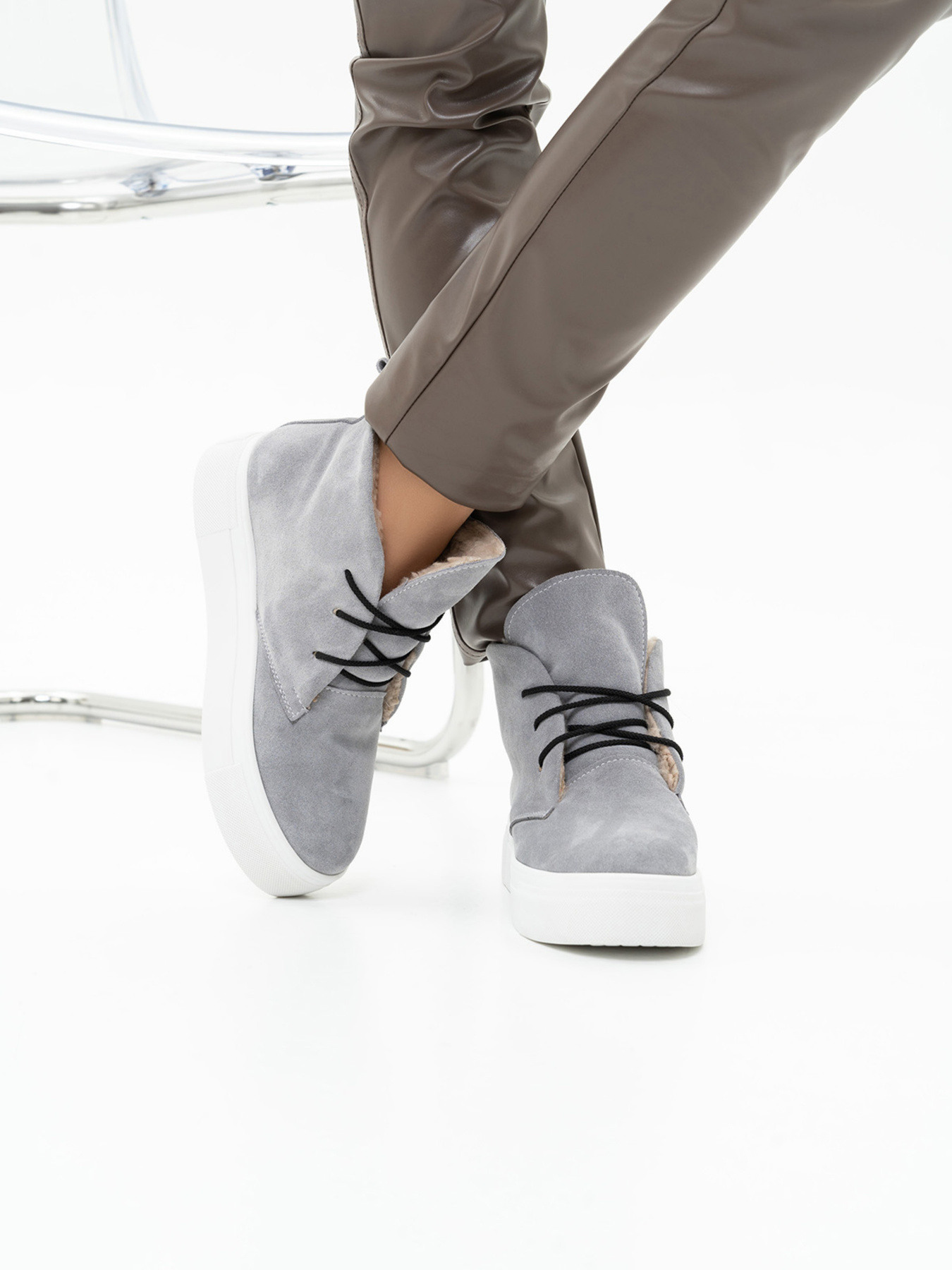 Ботинки ISSA Plus модель OB2-160_grey Фото