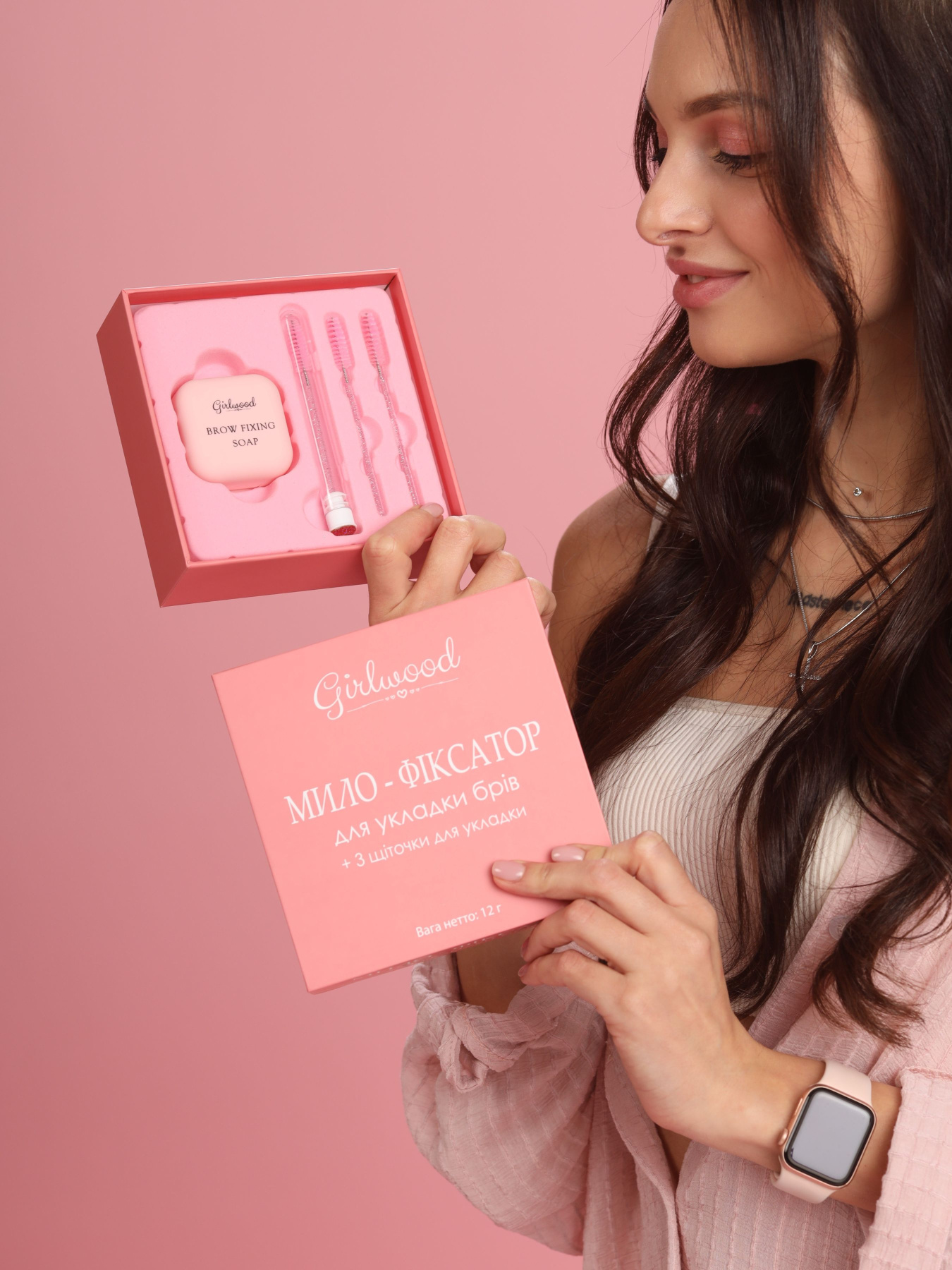 Мыло для укладки бровей фіксатор Girlwood модель 1-002-01 Фото