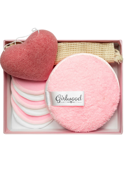 Набір спонжів для вмивання та демакіяжу Girlwood модель 1-008-01 Фото