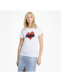 Футболка PUMA Heart Tee модель 587897 Фото