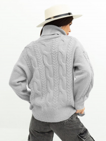 Свитер ISSA Plus модель WN20-379_grey Фото