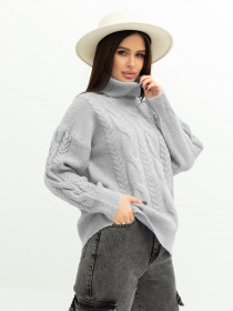 Светр ISSA Plus модель WN20-379_grey Светр ISSA Plus модель WN20-379_grey Фото