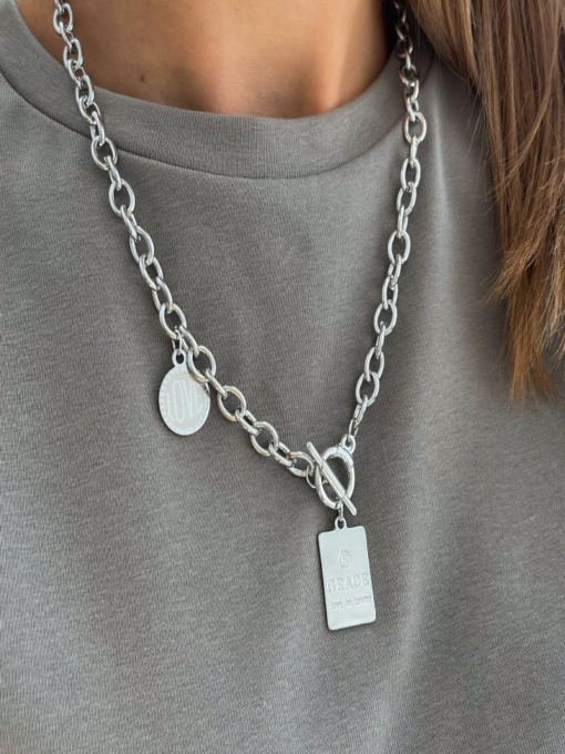 Ланцюжки ISSA Plus модель AK-213_silver Фото