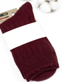 Носки ISSA Plus модель NS-159_burgundy Фото