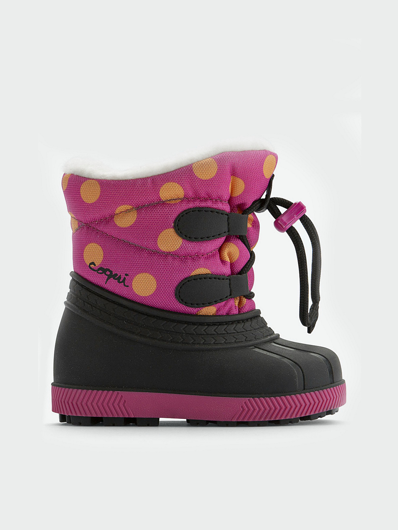 Сапоги дутики COQUI модель 5032-3BERGY_mini_Lt.fuchsia_dots Фото