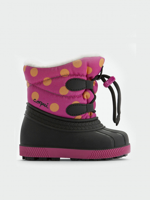 Сапоги дутики COQUI модель 5032-3BERGY_mini_Lt.fuchsia_dots Фото