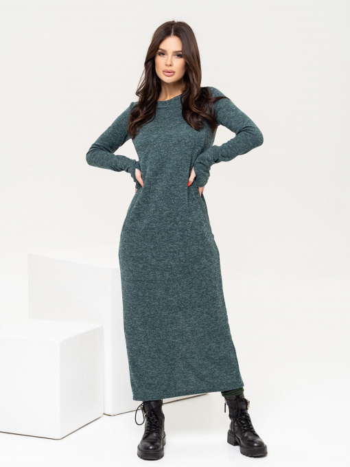 Сукня максі ISSA Plus модель 12105_green Фото