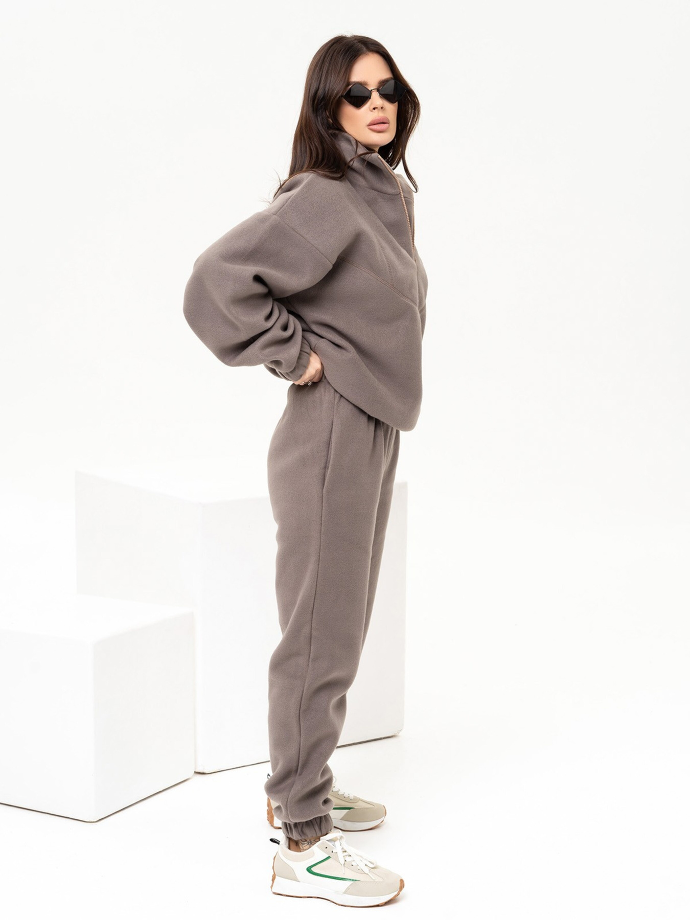 Костюм ISSA Plus модель 13637_коричневый Фото