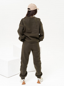 Спортивный костюм ISSA Plus модель 13638_khaki Фото