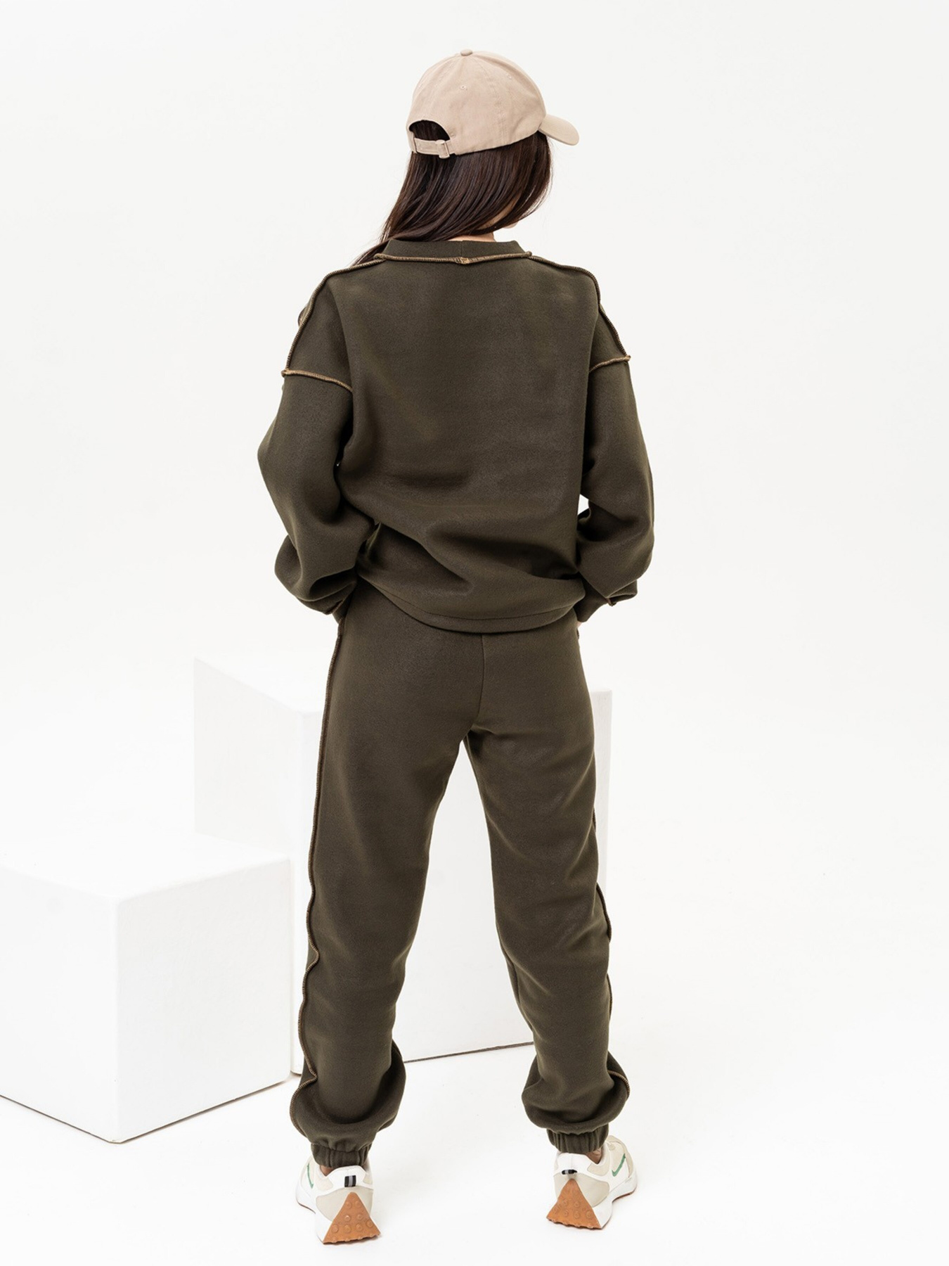 Спортивный костюм ISSA Plus модель 13638_khaki Спортивный костюм ISSA Plus модель 13638_khaki Фото