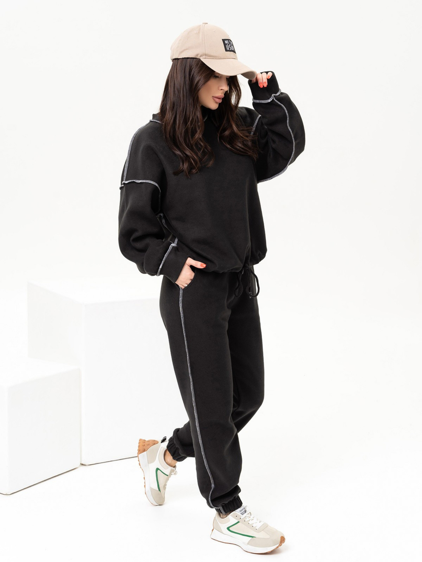 Спортивний костюм ISSA Plus модель 13638_black Фото