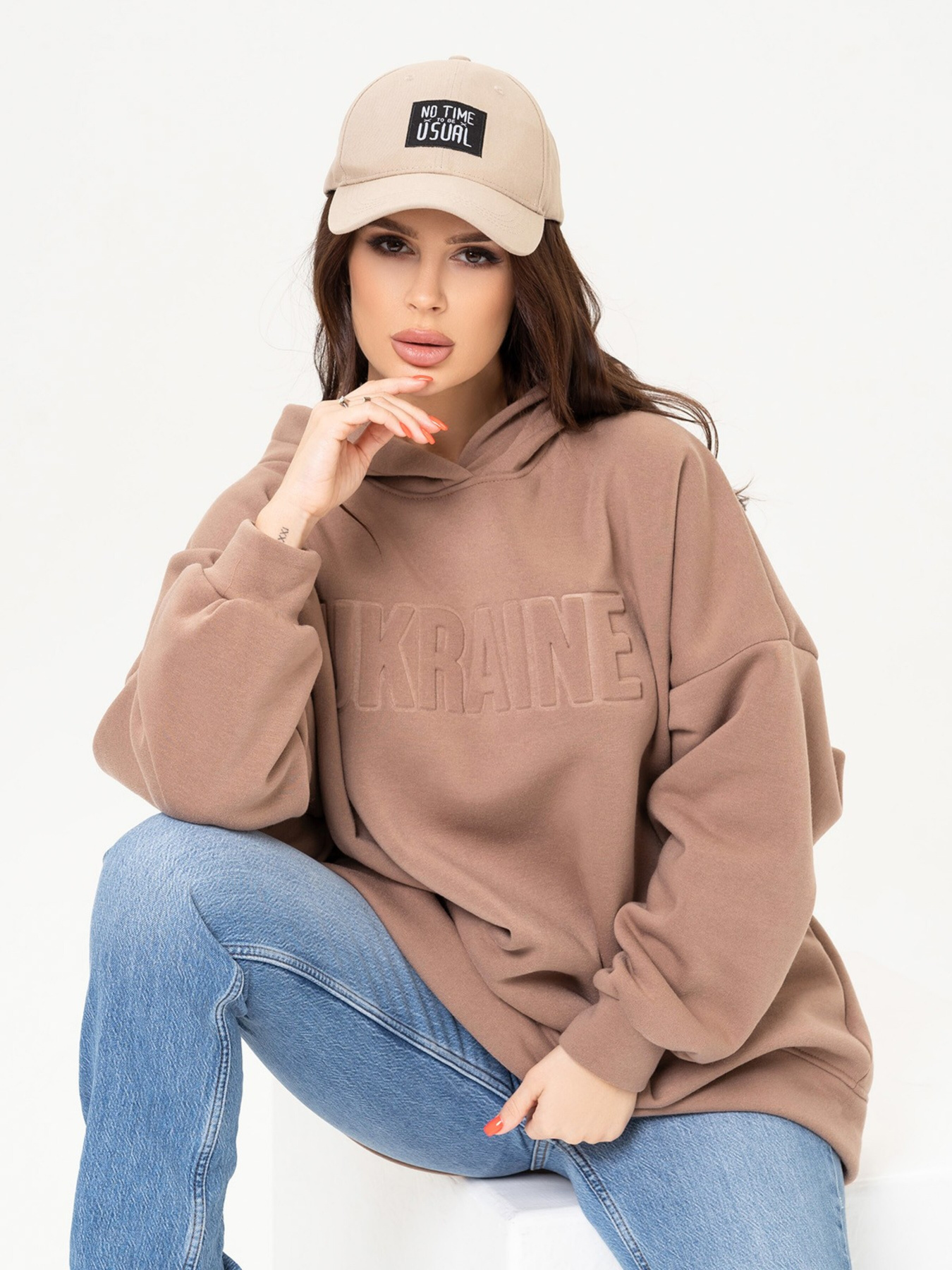 Худі ISSA Plus модель 13639_brown Фото