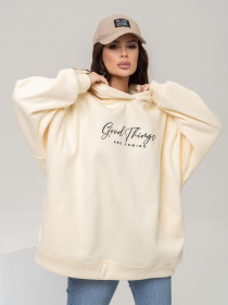 Худі ISSA Plus модель 13640_milky Фото