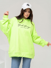 Худи ISSA Plus модель 13640_lightgreen Фото