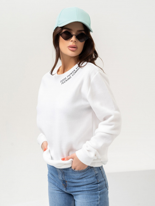 Світшот ISSA Plus модель 13641_white Фото