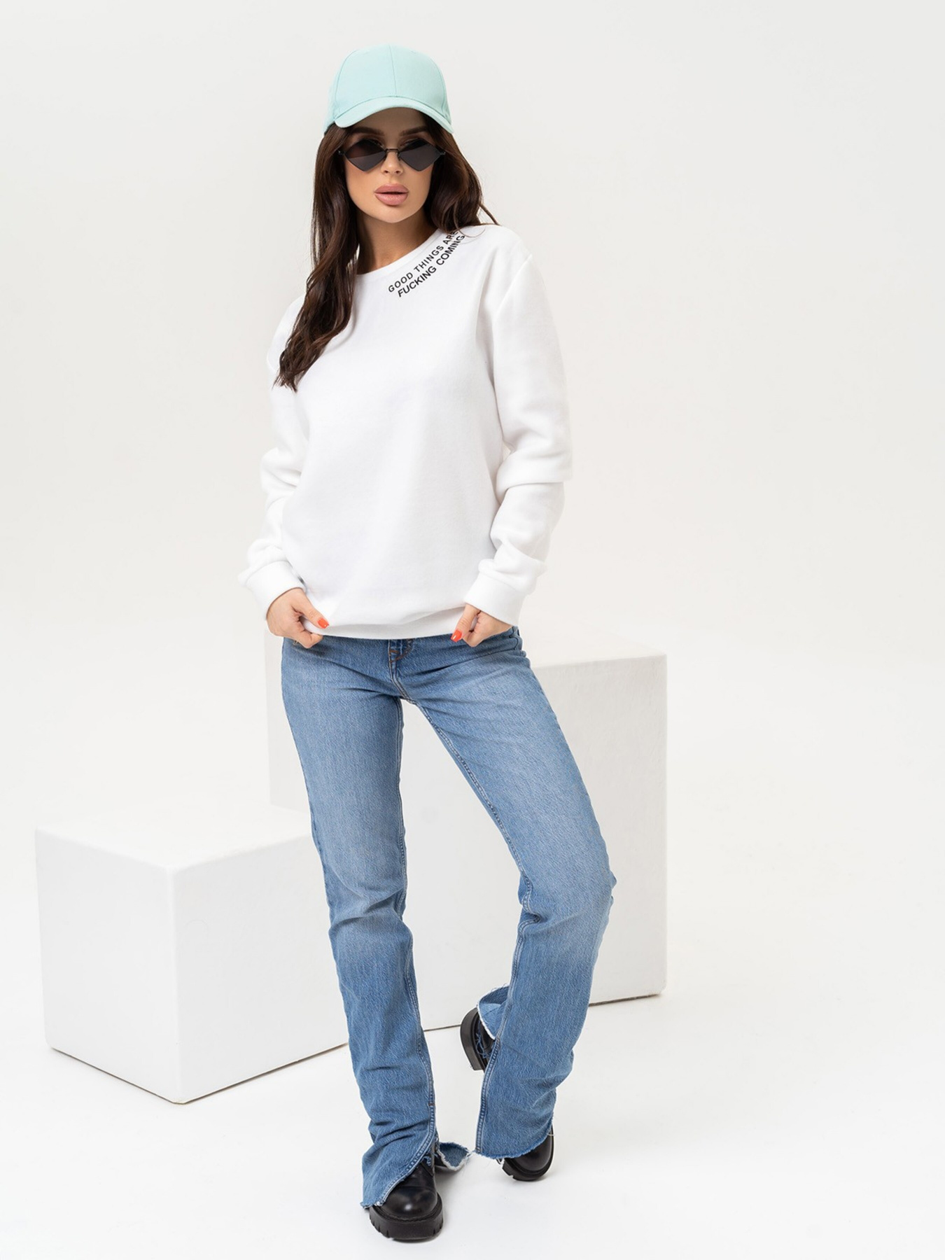 Свитшот ISSA Plus модель 13641_white Фото