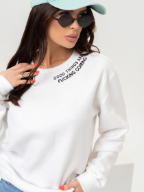 Свитшот ISSA Plus модель 13641_white Фото