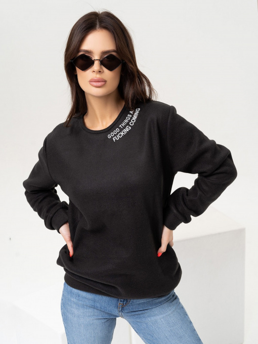 Світшот ISSA Plus модель 13641_black Фото