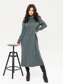 Сукня міді ISSA Plus модель 13643_green Фото