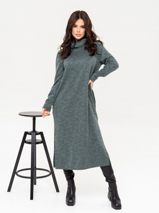Сукня міді ISSA Plus модель 13643_green Фото