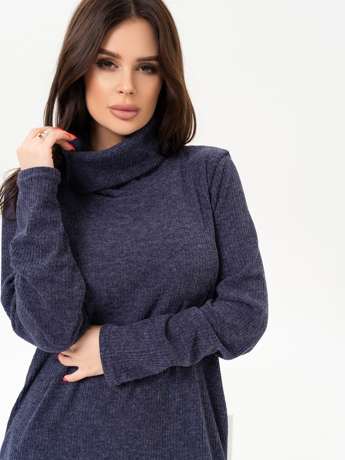 Сукня міді ISSA Plus модель 13644_blue Фото