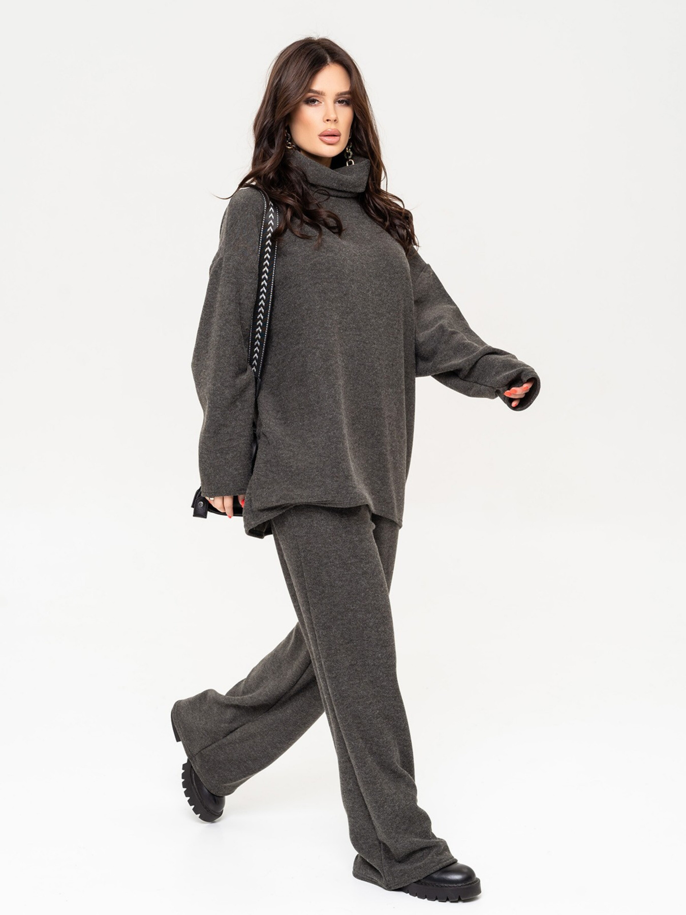 Повседневный костюм ISSA Plus модель 13645_darkgray Фото