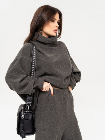 Повседневный костюм ISSA Plus модель 13645_darkgray Фото