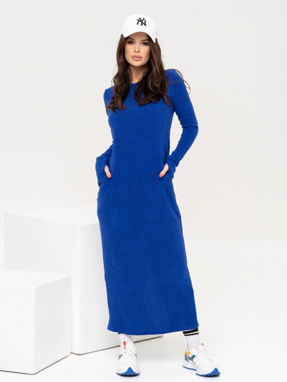 Сукня максі ISSA Plus модель 13646_blue - фото