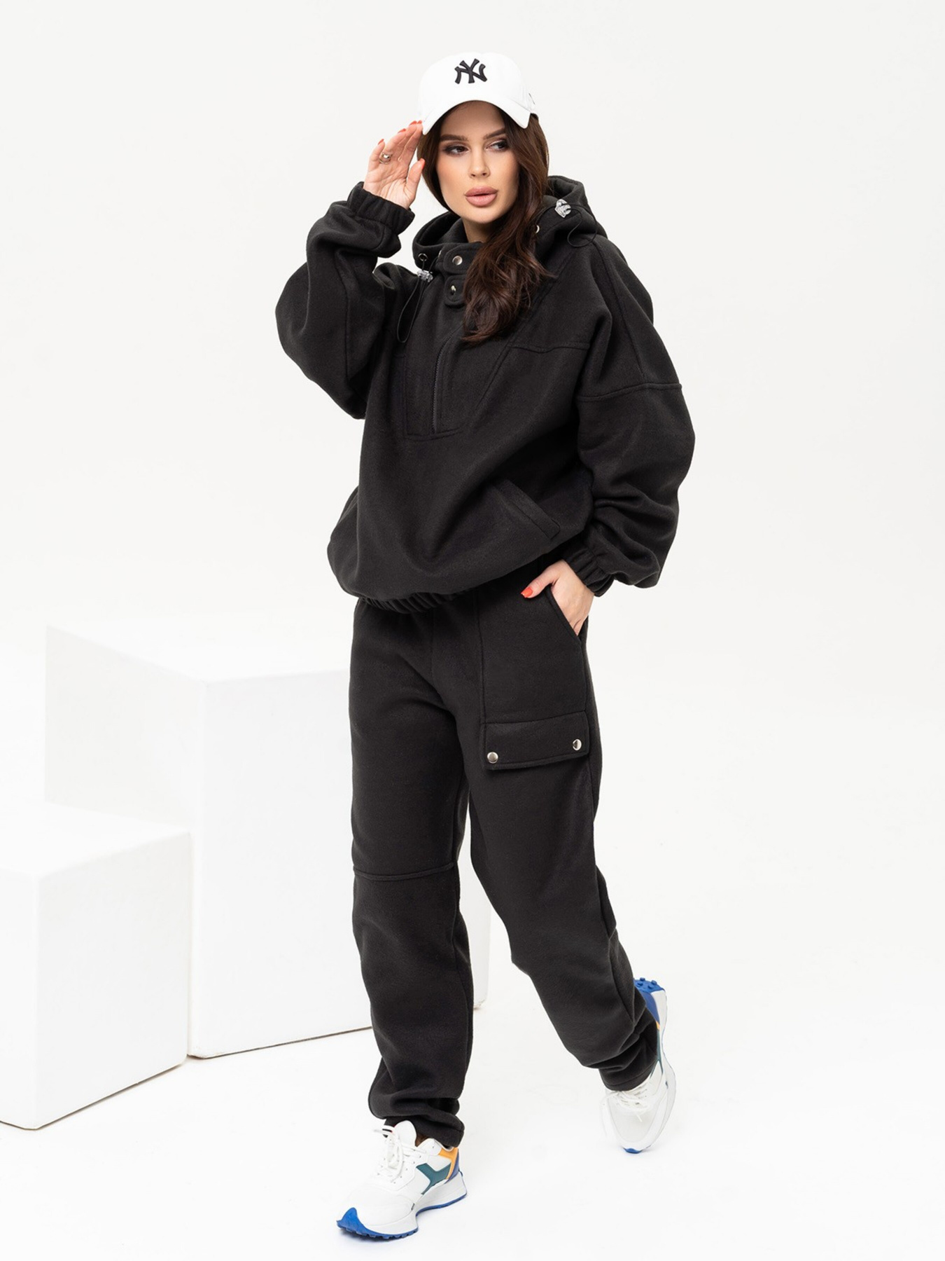 Спортивний костюм ISSA Plus модель 13648_black Фото