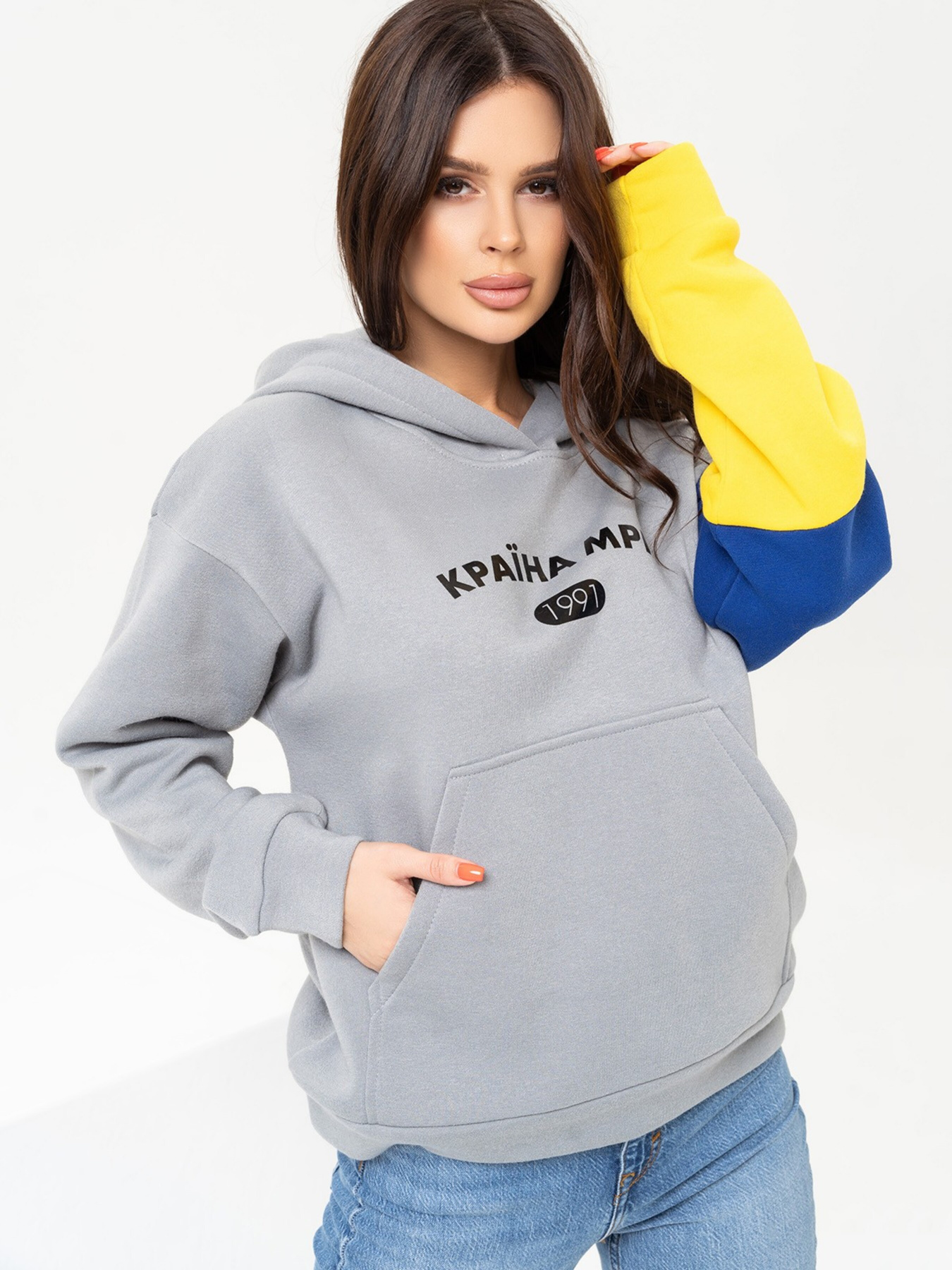 Худи ISSA Plus модель 13649_grey Фото