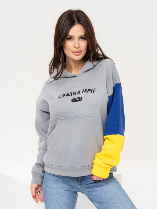 Худі ISSA Plus модель 13649_grey Фото