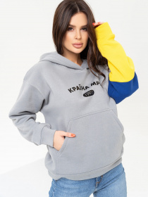 Худи ISSA Plus модель 13649_grey Фото