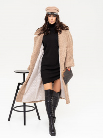 Пальто ISSA Plus модель 13650_beige Фото