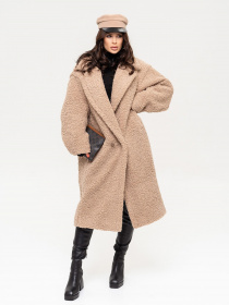 Пальто ISSA Plus модель 13650_beige Фото