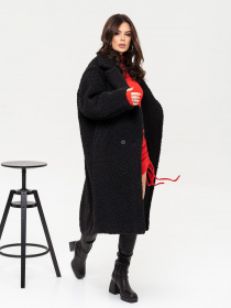 Пальто ISSA Plus модель 13650_black Фото