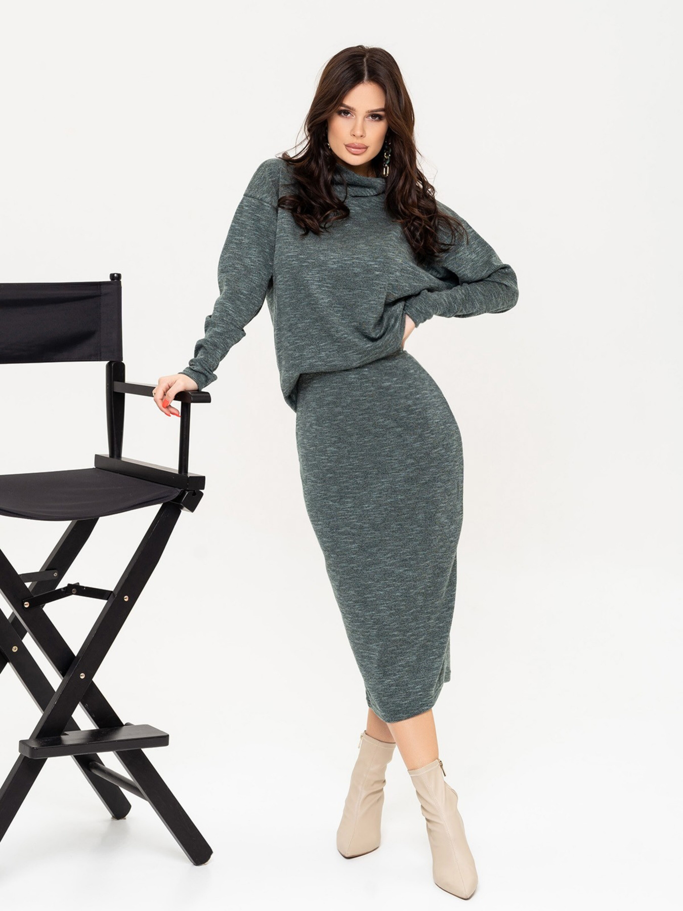 Костюм ISSA Plus модель 13652_green Фото