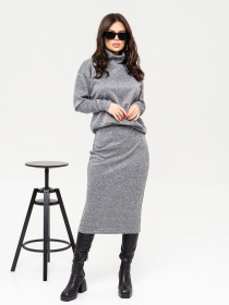 Повседневный костюм ISSA Plus модель 13652_grey Фото