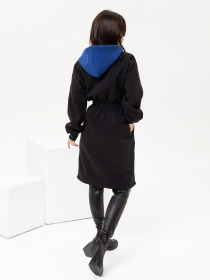 Платье миди ISSA Plus модель 13654_blackelectric Фото