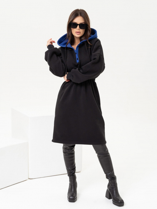 Сукня міді ISSA Plus модель 13654_blackelectric Фото